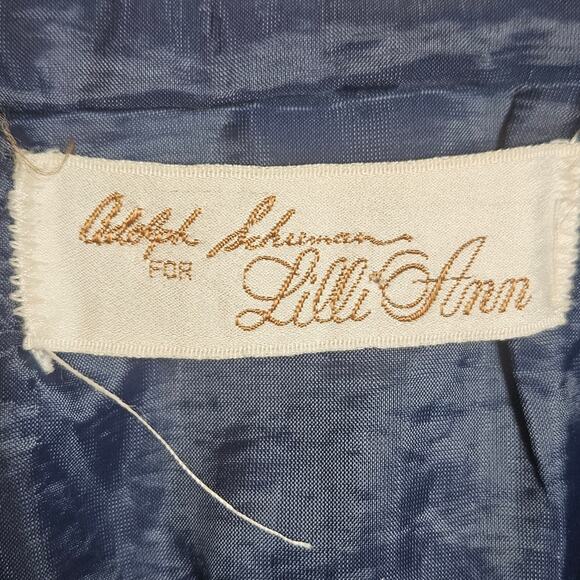 VTG 70s Adolph Schuman for Lilli Ann Blue Ultra Suede Blazer Jacket - Picture 5 of 5